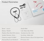 Lenovo HE05 Bluetooth Headset IPX5-Black