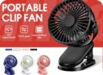 Portable Mini Hand Clip Fan -Blue
