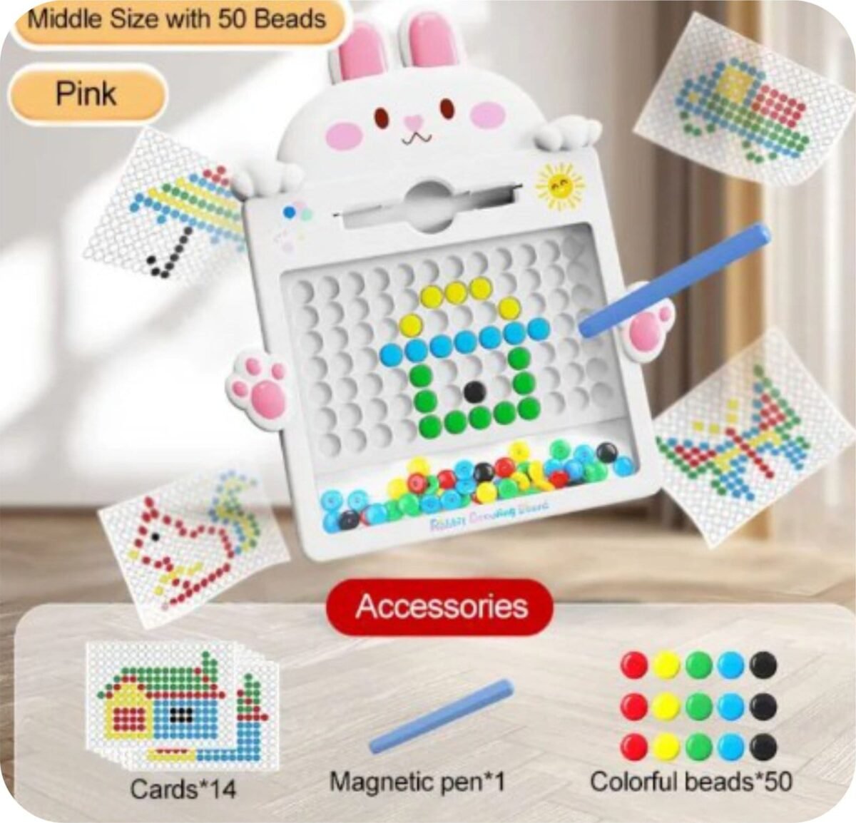 Magnetic Drawing Board Letters Words Educational Toys-White