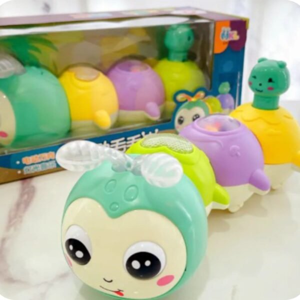 Baby Musical Toy Crawling Caterpillar -Mix Color