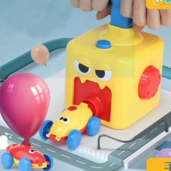 Balloon Powered Car Pump-Green Frog