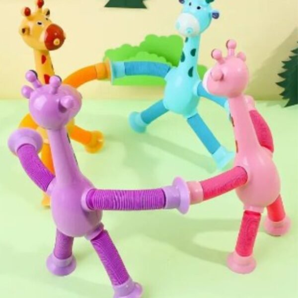 Suction Cup Telescopic Giraffe-Blue