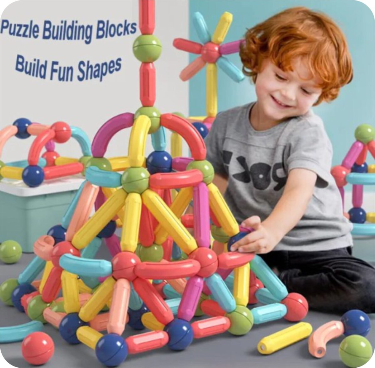 Big Size Magnetic Sticks Building Blocks -Mix Color
