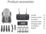 Drone E88 With Wide Angle HD 4K 1080P Dual Camera -Sliver