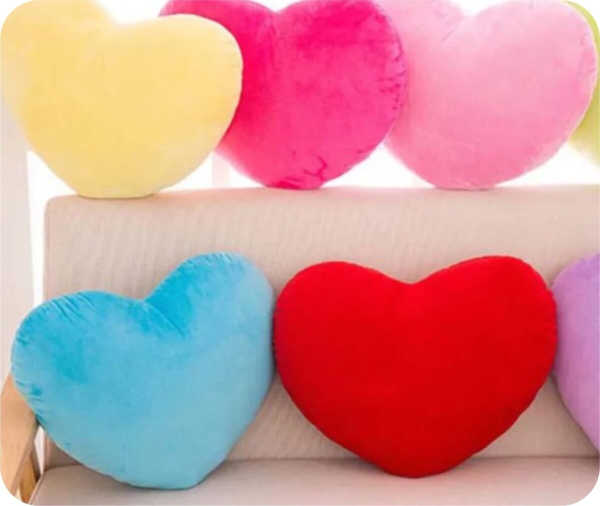 Soft Toy Plush Heart Stuffed-Red