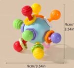 Silicone Hand Grab Ball (Newborn Gift)-Blue