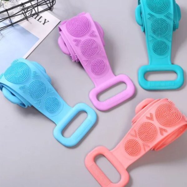 Silicone Body Scrubber Bath Brush-Blue