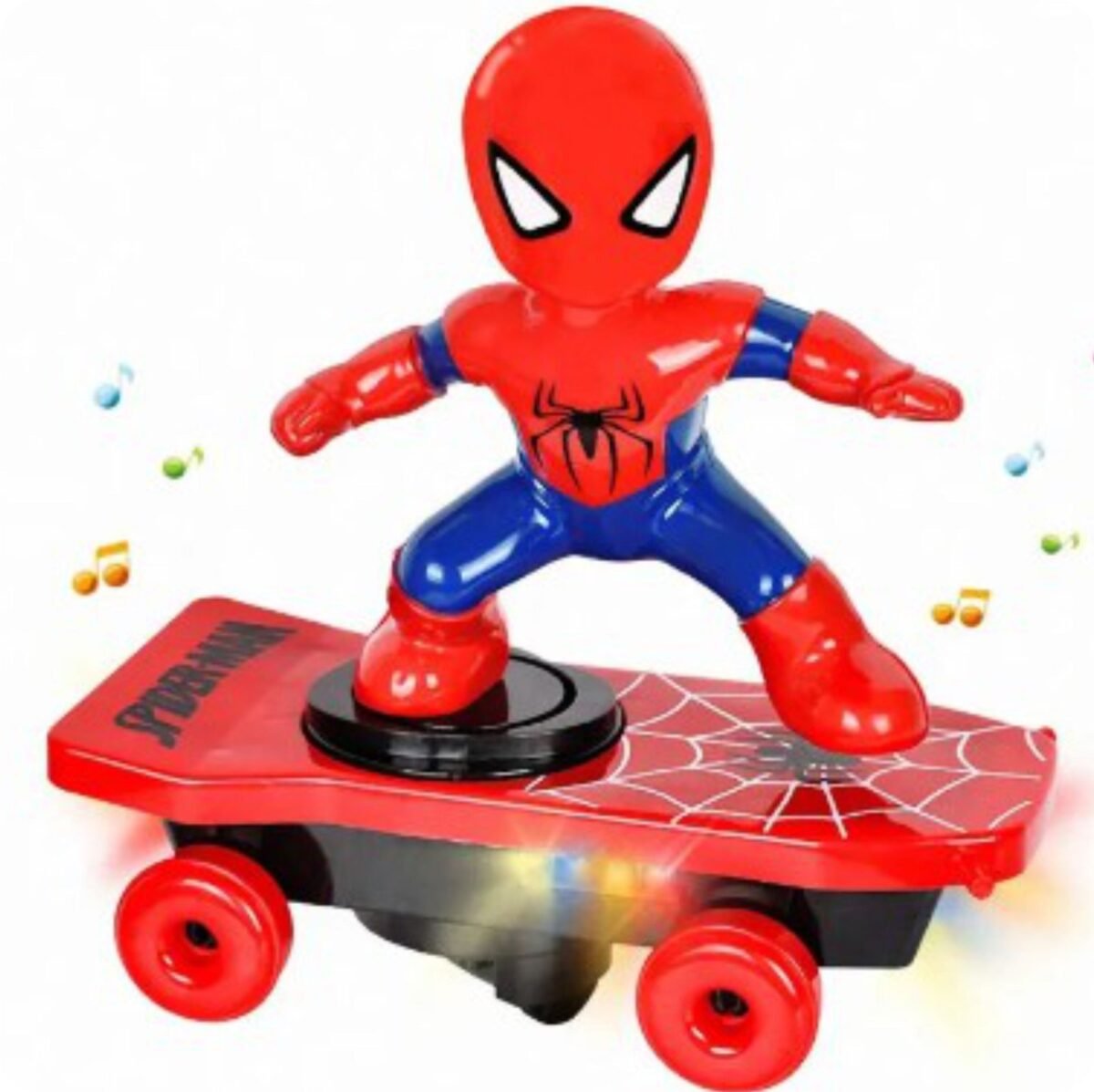 4D Lights Spider Sense Stunt Skateboard-Mix Color