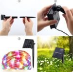 Solar String Lights Outdoor Waterproof Fairy Light-Multi color