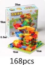 Puzzle 168 Marble Race Run Maze Balls-Mix Color