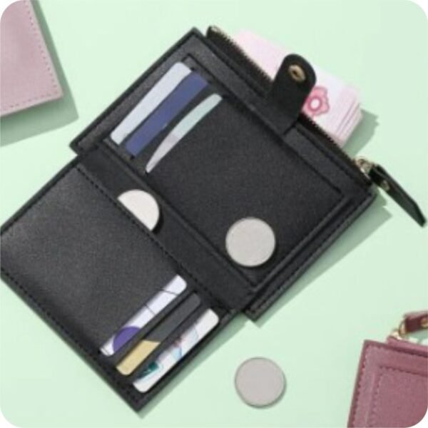 Women's Slim Short Wallet-Pink