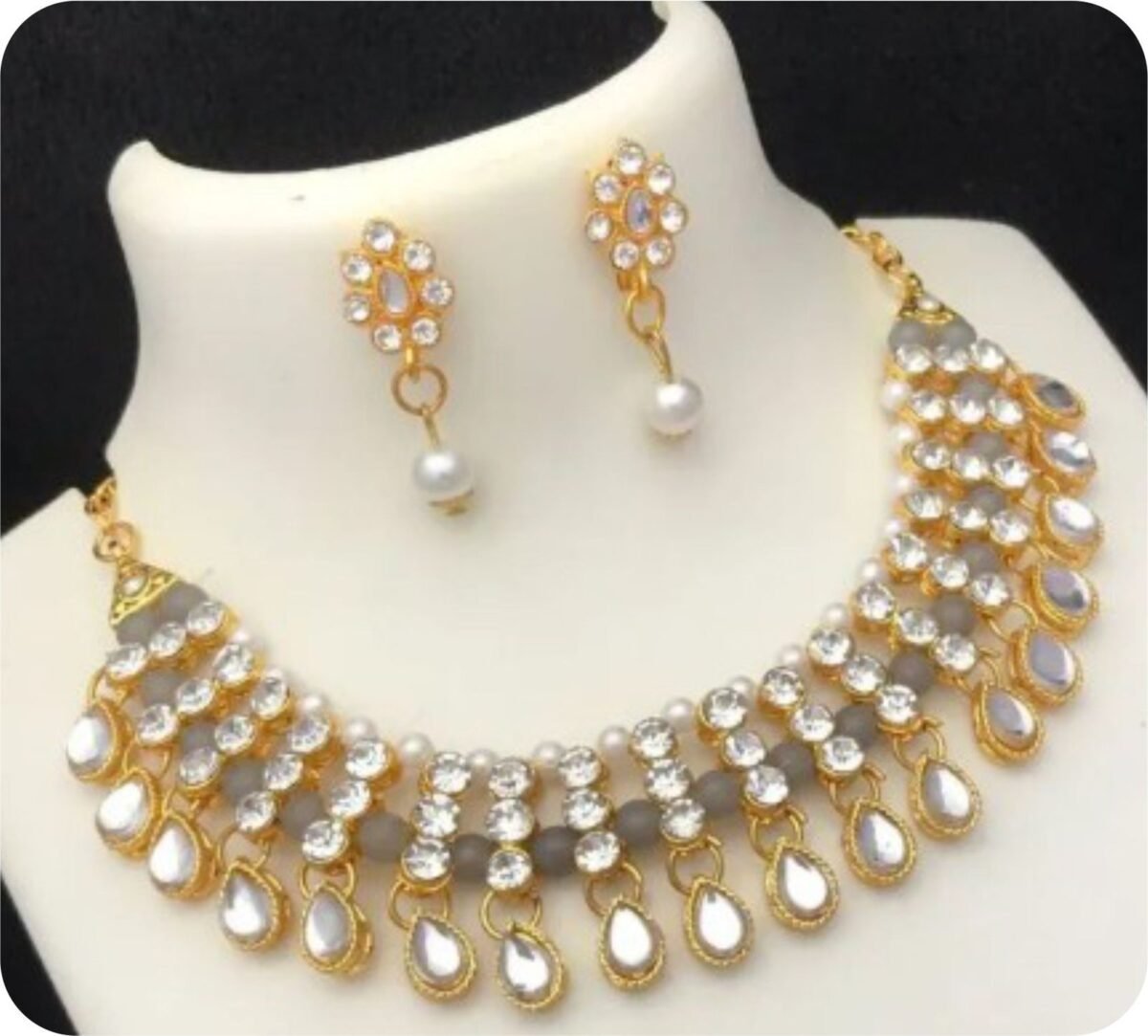 Necklace Set-Gray