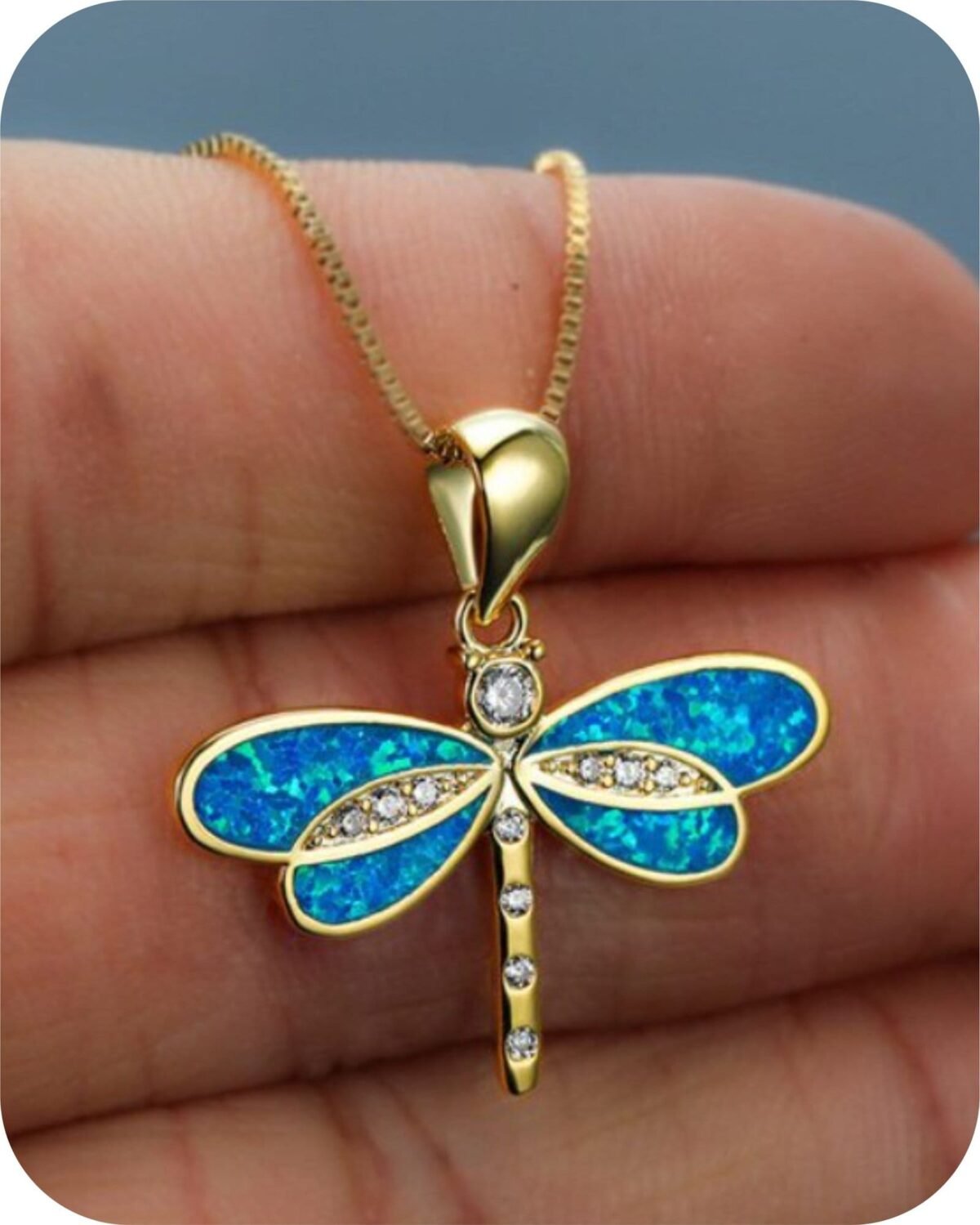 Neckless Dragonfly-Blue