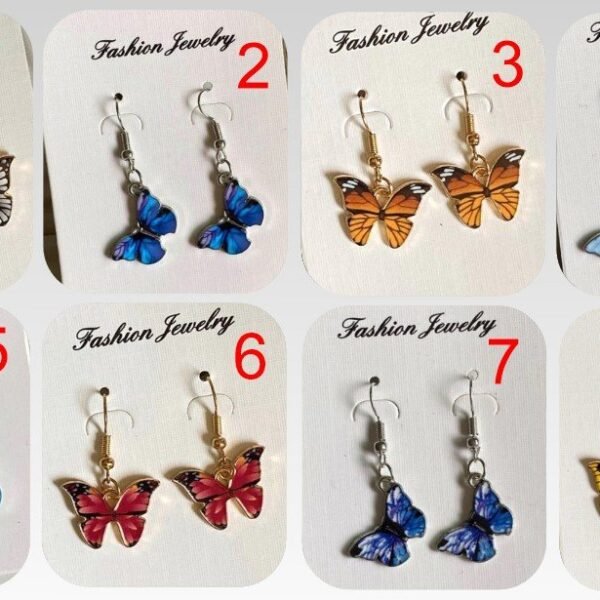 Earrings Buttfly-Mix Color