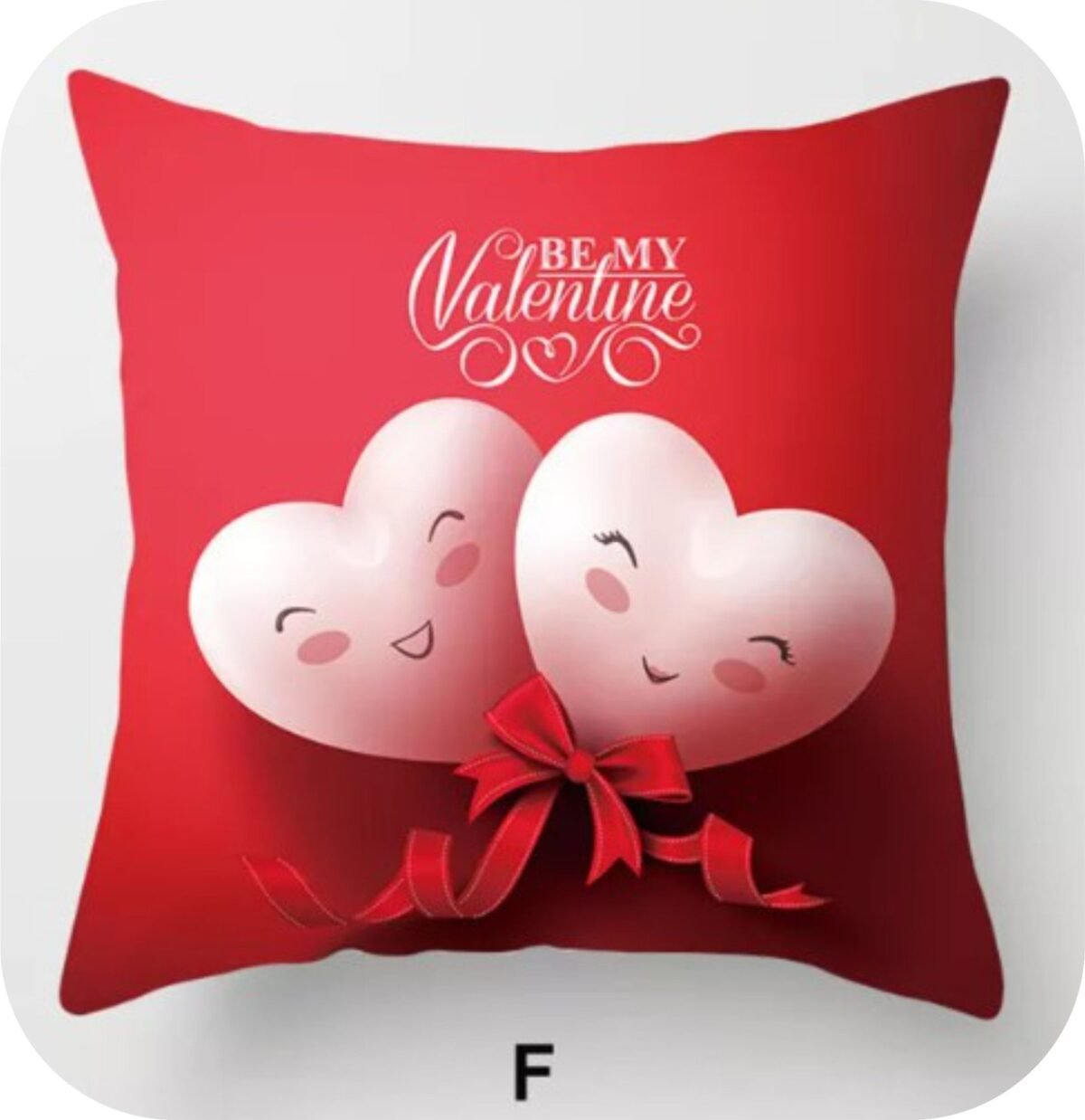Hart Pillow Case-Red