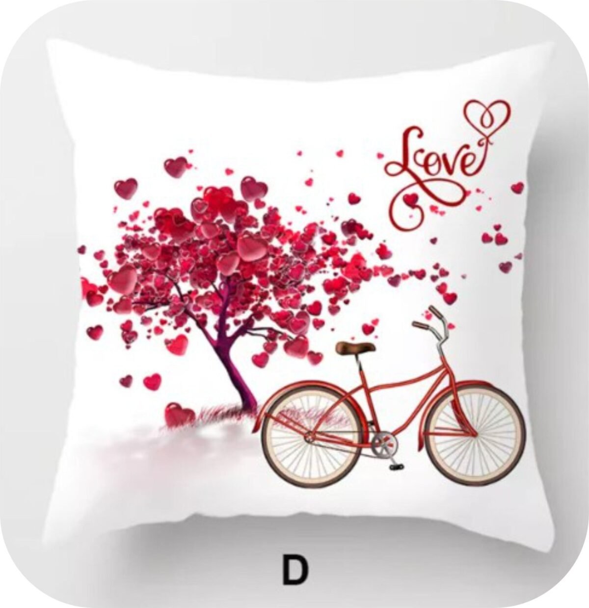 Cycle Pillow Case-Red