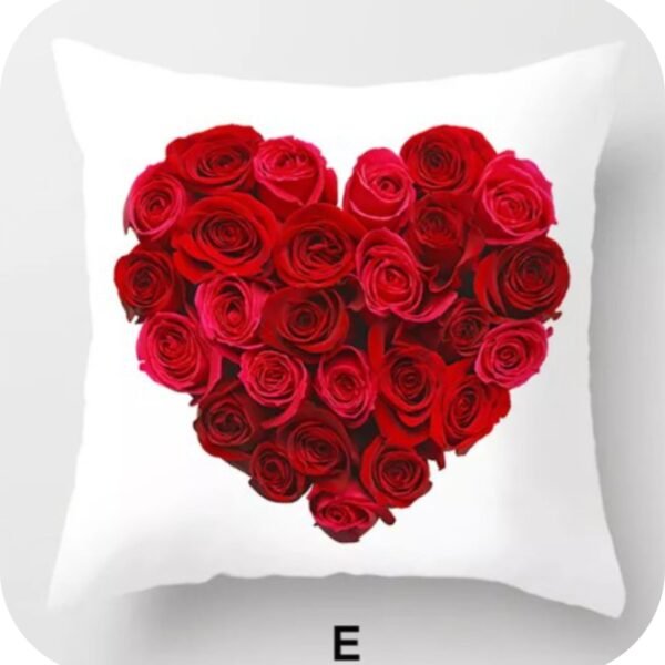 2 Hart Pillow Case-Red