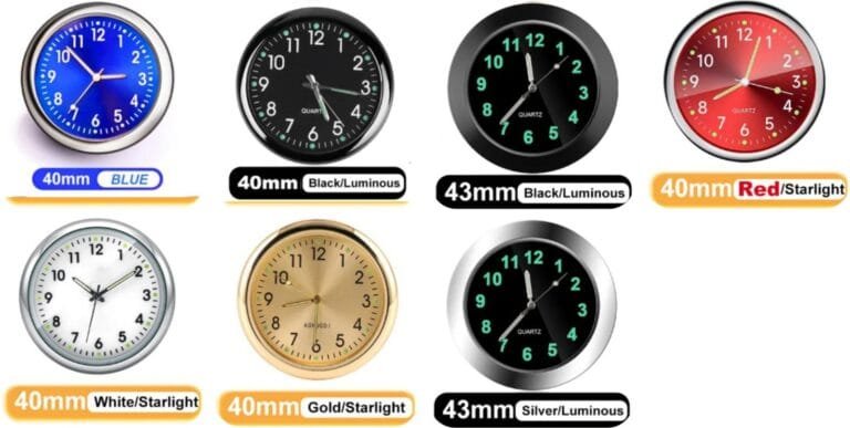 Car Analog Clock
