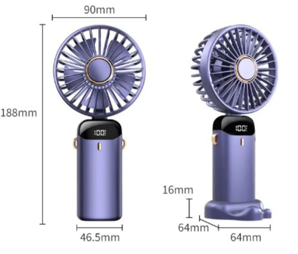 Portable Mini Fan-Blue