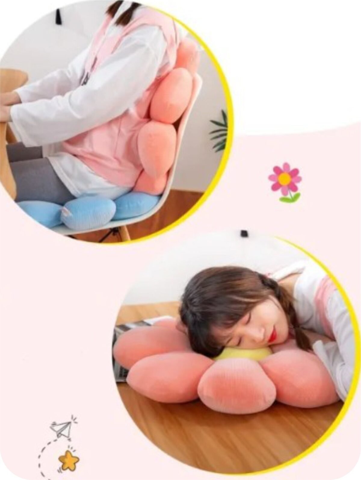 Pillow Flower -Blue