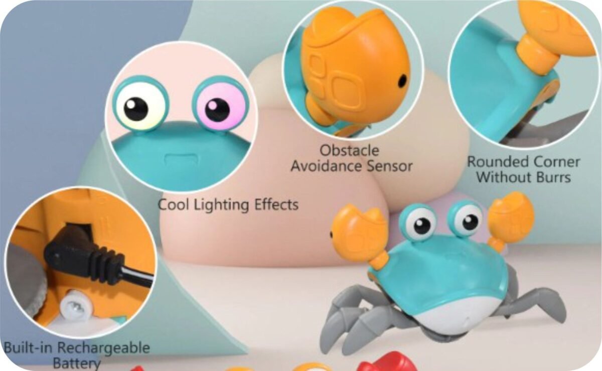 Crawling Toy Baby Crab-Light Green