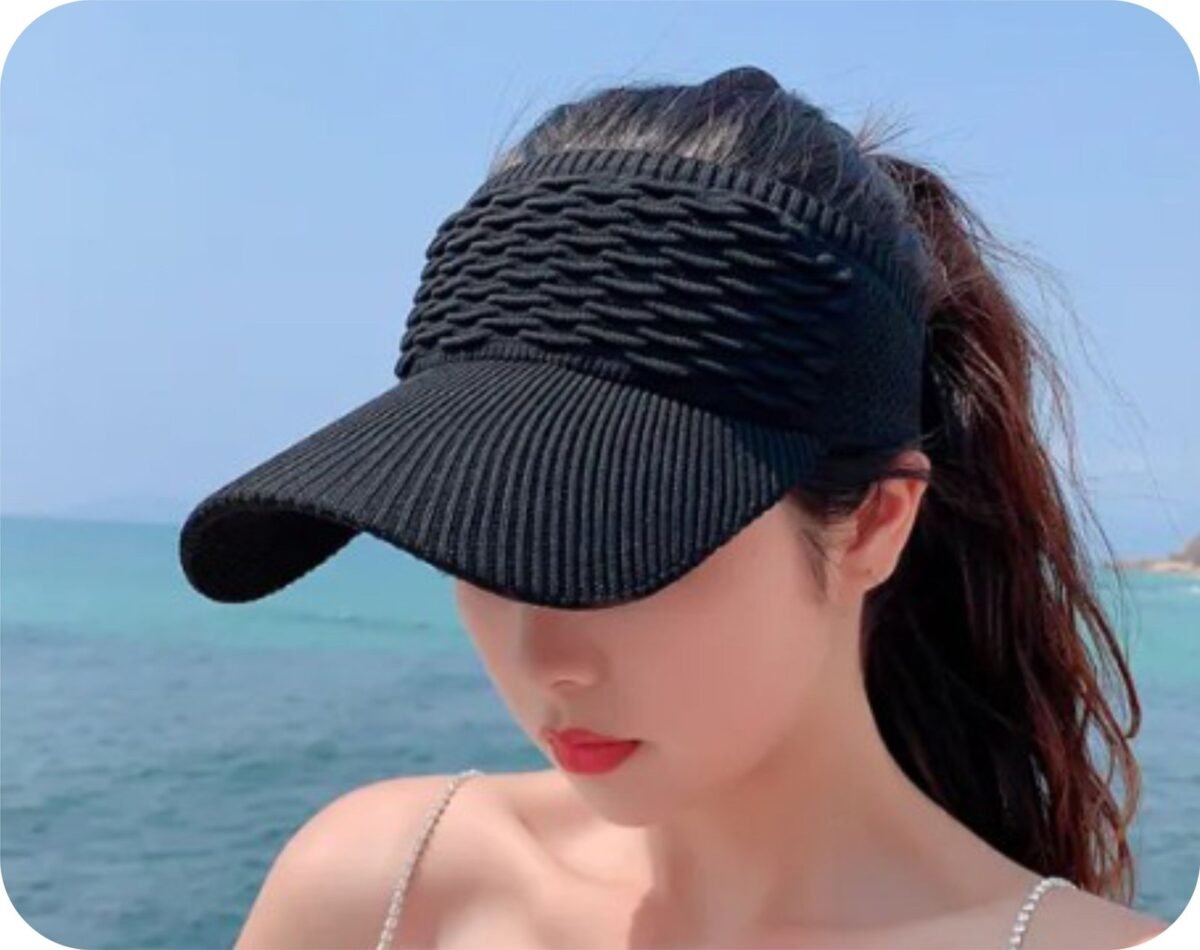 Breathable Empty Top Cap -Black