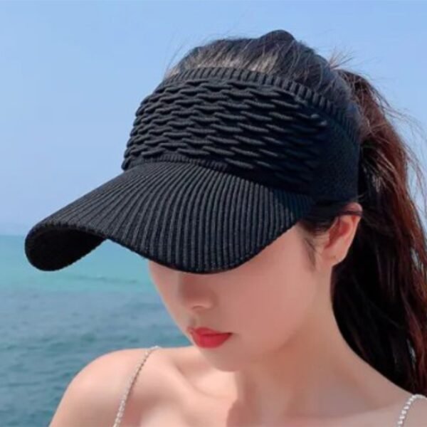 Breathable Empty Top Cap -Black