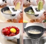 Vegetable Slicer Cutter With Drain Basket-EXTRA BUBBLE