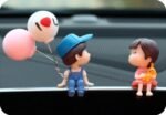 lovers Car (Car interior accessories)-blue ballon couple