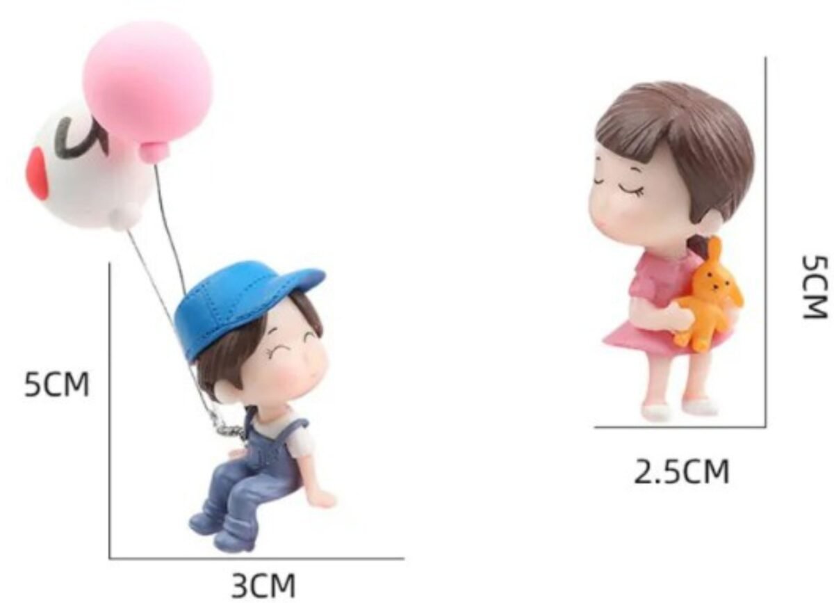 lovers Car (Car interior accessories)-blue ballon couple