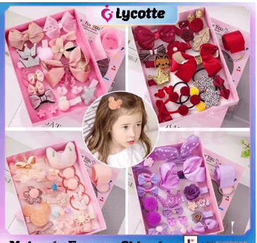 Girls Hair Clip 18Pcs Set.