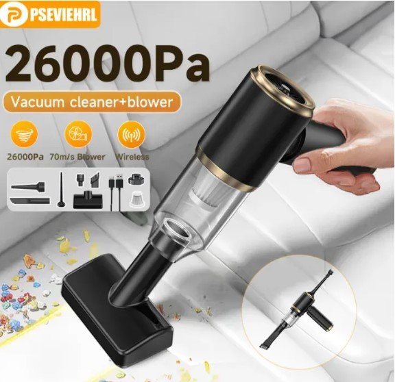 1 7 in 1 Cordless Car Vacuum Cleaner 26000Pa Blower vacuum cleaner Handheld Vacuum Cleaner mini Blower Vacuum - Image 1
