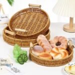 Basket Durable With Handle Storage Tray.