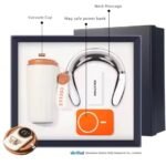 3 In 1 Vacuum Flask Neck Massager Power Bank Gift Set