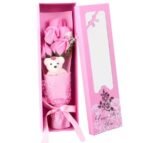 Teddy Bear with Rose Flower - Image 3