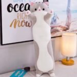 Long Plush Cat Body Pillow - Image 3