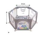 Foldable Hexagon Playpen Safe for Kids Traveling Baby Toy - Image 2