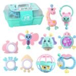Baby Rattle and Teether Set 11pcs Educational Toys for Newborns