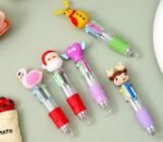 Four-Color Ballpoint Pen Plastic School Stationery - Image 3