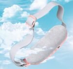 Heating Massage Waist Wrap Belt for Women's Period Pain Relief - White Color - Image 2
