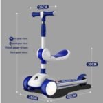Three-Wheel Scooter for Kids 1-12 Years Old Baby Boys and Girls