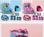 Professional Slalom Freestyle Inline Roller Skates with Protective Gear Set