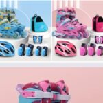 Professional Slalom Freestyle Inline Roller Skates with Protective Gear Set