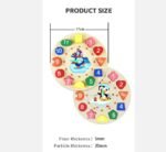 3D Cartoon Children Wood Solid Clock Geometry Shape - Image 3