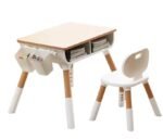 Modern Style Wooden Tables and Chairs Solid Wooden Kid Study