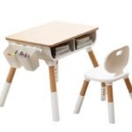 Modern Style Wooden Tables and Chairs Solid Wooden Kid Study